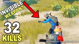 INVISIBLE WEAPON CHEAT? | SOLO VS SQUAD | 32 KILLS