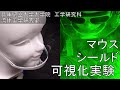マスク周り流れ動画vol.12（マウスシールド周り流れの可視化実験）