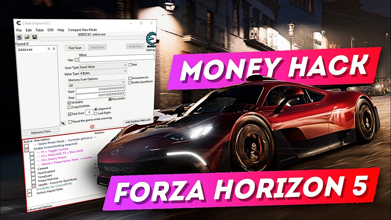 🏎️ All Cars Free, Unlimited XP & More in *NEW* FORZA HORIZON 5 Mod Menu
