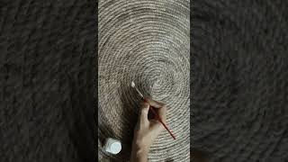 Have a look at this incredibly easy-to-DIY jute rug I made