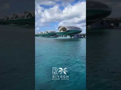 فلل جزيرة شيبارة احد جزر مشروع البحر الاحمر