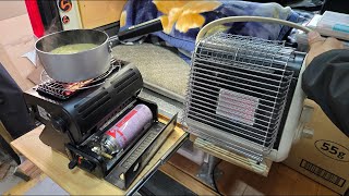 コンロにもストーブにもなるヒーターは冬の車中泊で使えるのか?を自腹検証レビュー