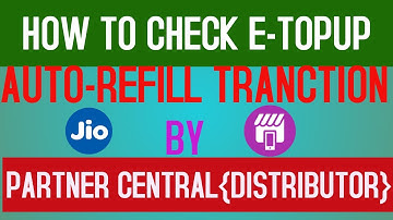 How to check e-topup auto refill tranction by jio distributors/auto credit money/new process 2021