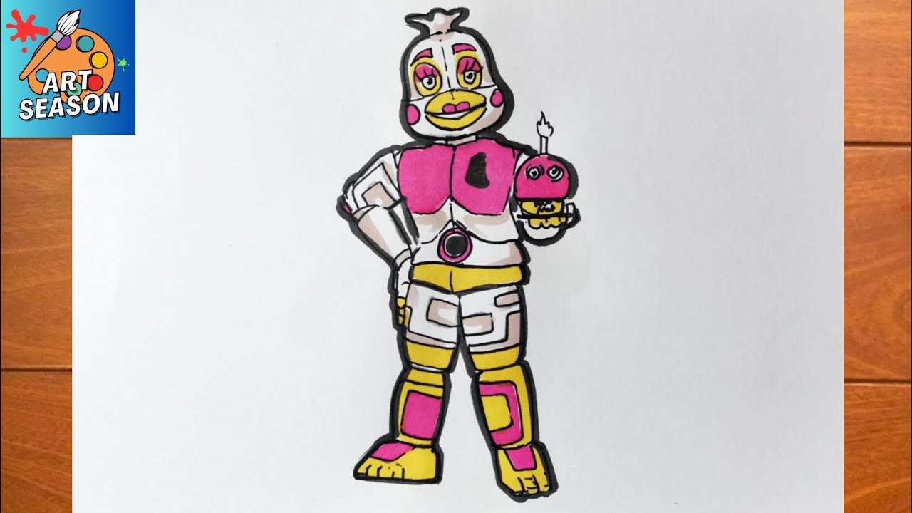 Funtime Chica - FNaF Funtime Purple Chica - Illustrations ART street