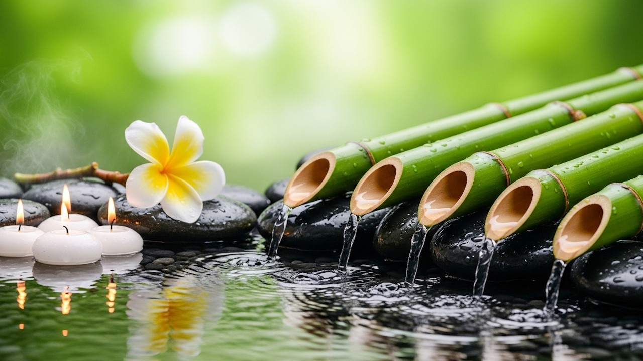 Bamboo Water Sounds & Birds for Deep Sleep 🌿 Peaceful Nature Ambience (10 Hours, No Music)