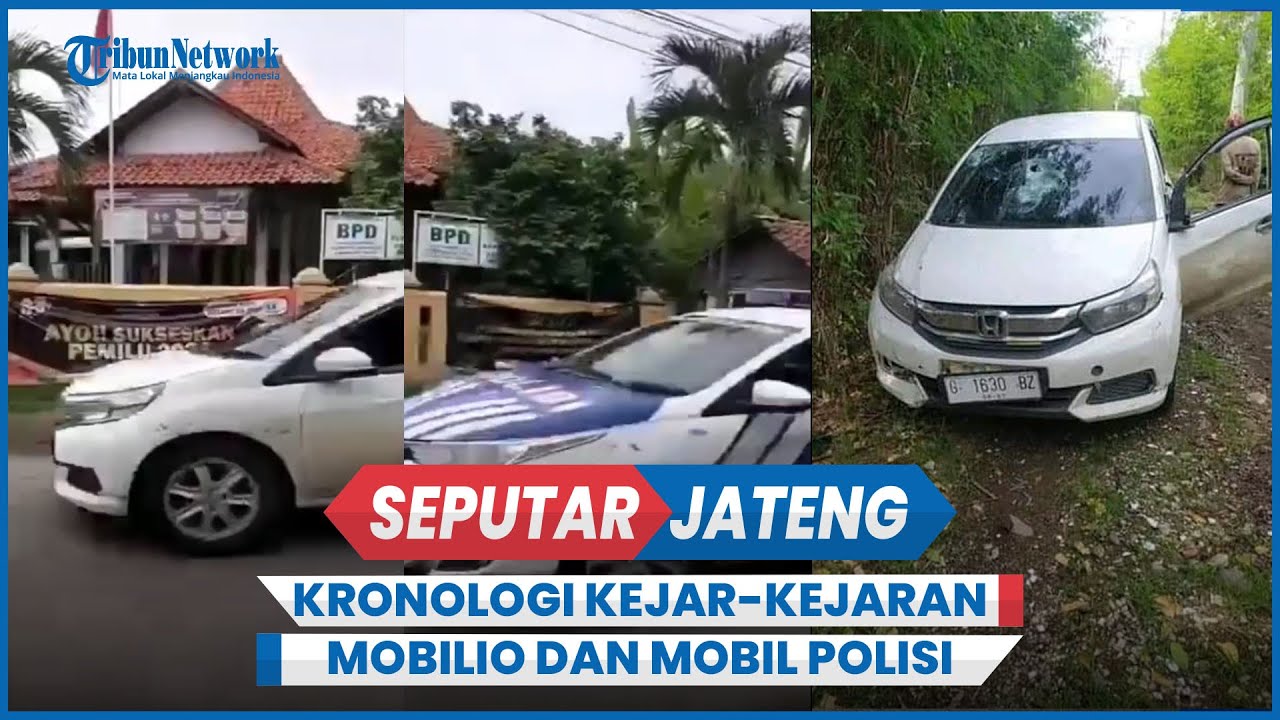 Kronologi Kejar-kejaran Mobilio dan Mobil Polisi di Tegal, Pengemudi Kabur Cebur ke Sungai