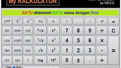Tutorial Membuat Kalkulator Sederhana | Pemrograman Visual Basic Portable 6.0