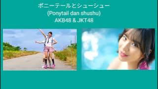 AKB48 & JKT48 - ポニーテールとシュシュ (Ponytail to shushu) MV Comparison