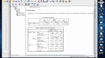 Obtaining a Crosstabulation Analysis in SPSS