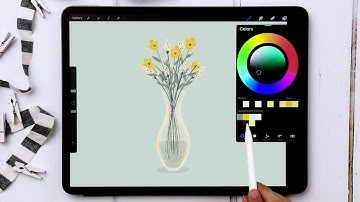 Draw a Vase of Spring Flowers in Procreate