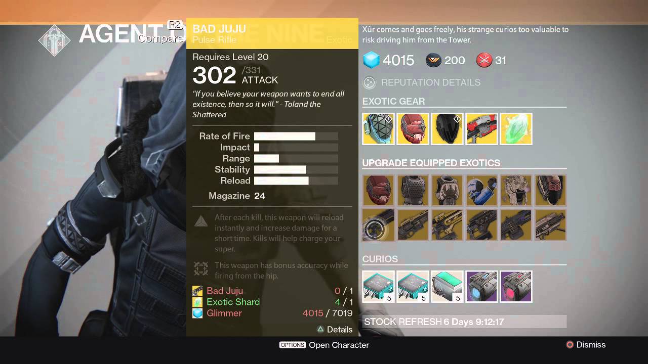 Destiny - The Agent Of The Nine - LOCATION - 1/16-1/18 -