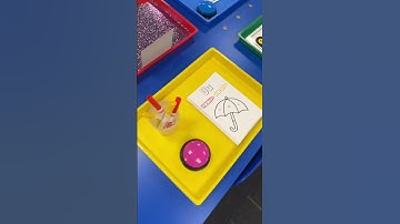 Check out my hands-on, multisensory Letter U table—this is a free-choice center, so students can do