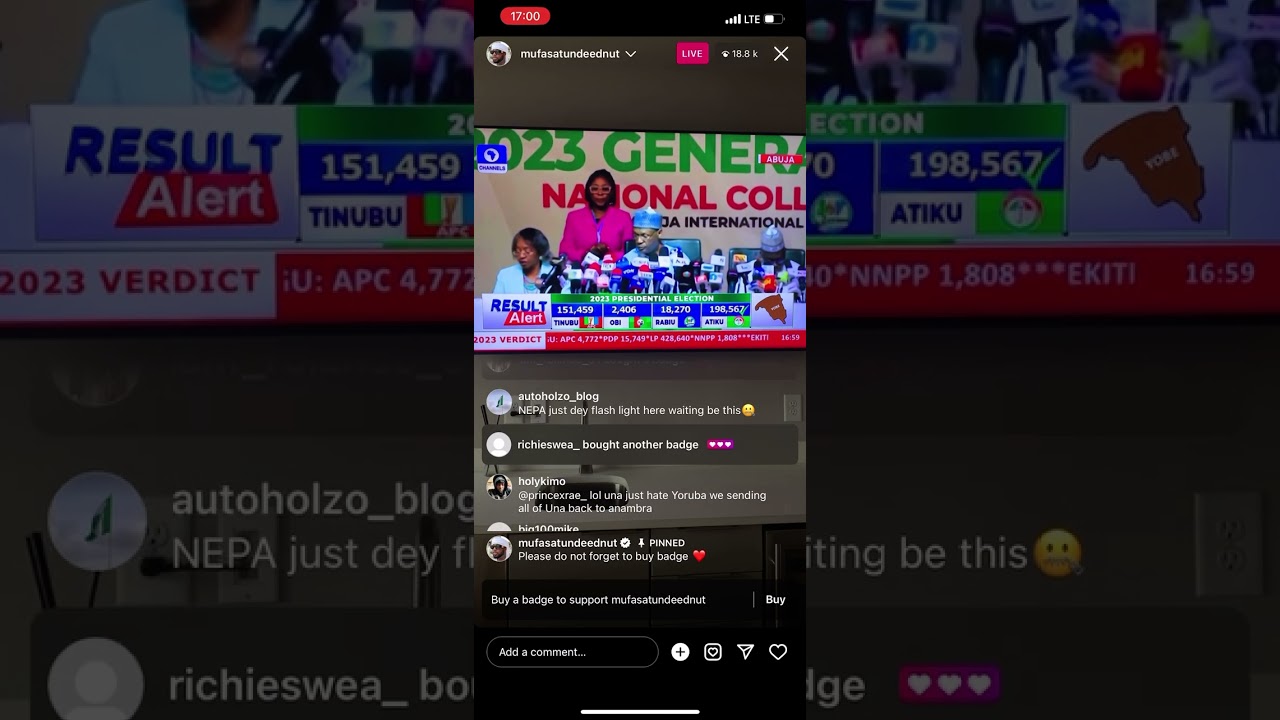 Live Election results of Yobe state Nigeria 