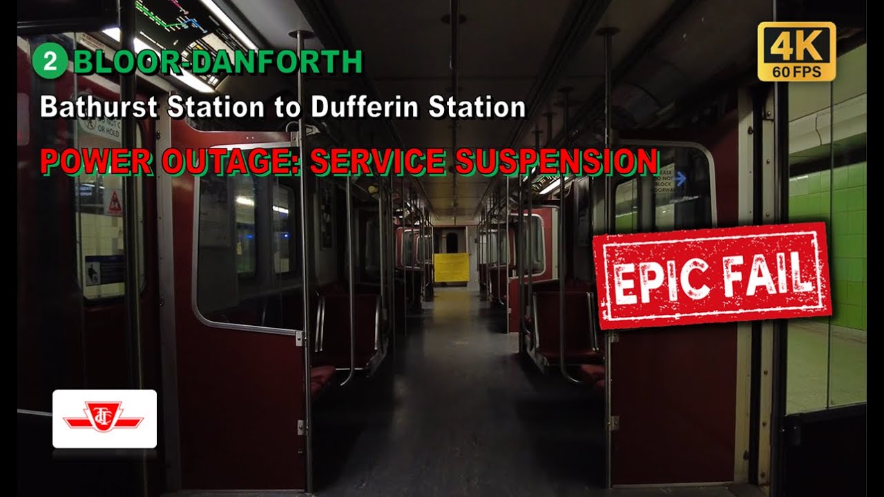 TTC POV Walk Bathurst Station to Dufferin Station (Power Outage & Service Suspension)【4K 60FPS