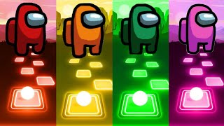 Red Among Us vs Orange Among Us vs Green Among Us vs Pink Among Us - Tiles Hop EDM Rush! screenshot 5