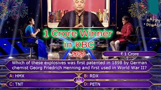 1 Crore Winner in KBC (2020) 7 Crore Question | Enjoy Watching KBC at Home | Fly With MH screenshot 4