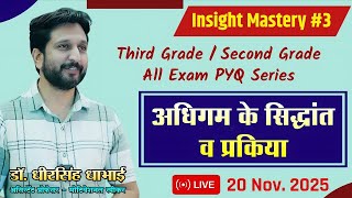 अधिगम learning अर्थ, प्रक्रिया, सिद्धांत - Dheer Singh Dhabhai