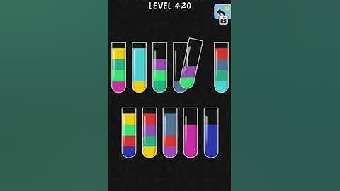 solve and solution water game color sort level 420