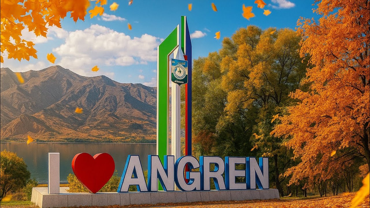 Прогулка по Ангрену С базара до кольца и хоккимията 4K октябрь 2025 показываю каждый переулок