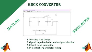 Open Loop and Closed Loop Simulation of BUCK Converter in MATLAB.