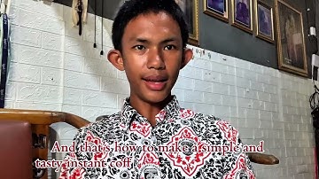 English assignment to make a text procedure video.