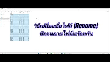 วิธีการเปลี่ยนชื่อไฟล์ (Rename) ทีละหลายๆไฟล์พร้อมกัน บน Windows 10/11