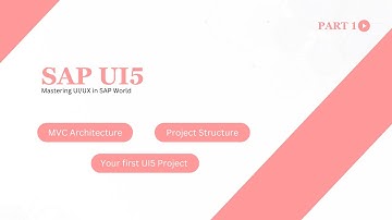 SAPUI5 Basics | MVC Explained + Demo Project | KITS Learning