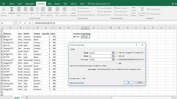 Excel Skills 2016 #5 - Sumif formula including cell referencing