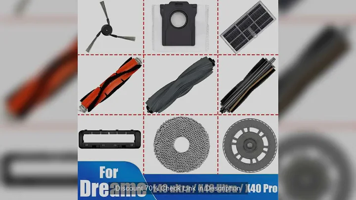 For Dreame L40 ultra / X40 Ultra Robot Vacuum Accessories, Dust Bags Mop Main Side Brushes Cloths HE
