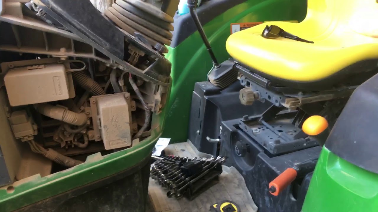 John Deere 4066r front light bar switch replacement and fuse panel location.  