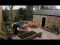 How to Mulch the Garden - Time lapse