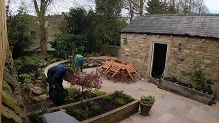 How to Mulch the Garden - Time lapse