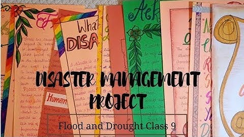 Disaster Management Project for Class-9 | Drought and Flood| SST HHW |Copy it | b h u m i 🌷