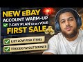 New eBay Seller? Start Here 📦 7-Day Warm-Up + First Payout Tips #ebay #dropshipping #ebaytips