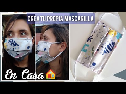 Mascarilla o tapa boca de Tela - Tutorial Paso a paso  @TejidosKatyta