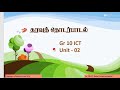 தரம் -10 -ICT - தரவுத் தொடர்பாடல் -காணொளி