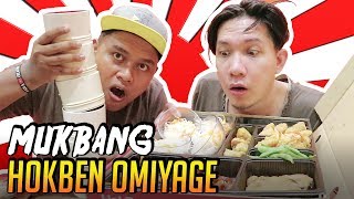 MUKBANG HOKBEN OMIYAGE! (ditantang Boengkoes Network) HAPPY EATING