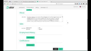 Part   7 Qutor Tutor training   How do I create a tutor profile screenshot 5