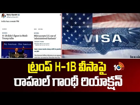 ట్రంప్‌ H-1B వీసాపై రాహుల్ గాంధీ రియాక్షన్‌ | Rahul Gandhi Coments On Trump | H1B Visa | 10TV NEWS - 10TVNEWSTELUGU