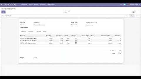 POS Profit and Analysis Odoo