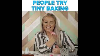 People Try Tiny Baking #Shorts