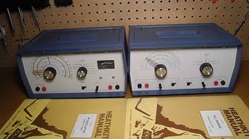 The Heathkit IG-5280 RF Oscillator and IB-5281 RLC Bridge