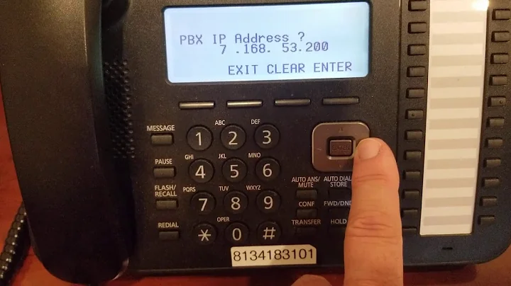 Panasonic KX-NT5XX PBX IP Setup