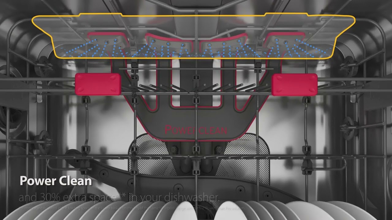 Vestavná plně integrovaná myčka nádobí Whirlpool: stříbrná barva, široká - WIC 3C34 PFE S