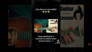 Juice WRLD - Dark Place | Short Guitar Tutorial #guitartutorial #juicewrld #darkplace