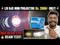LIU HJG H4 Mini Projector Headlight | Install + Beam Test ⚡| LED Vs Mini Projector | Red Devil Eye🔥