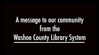 A message from Washoe County Library