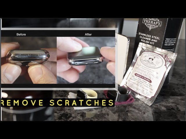 REVIVE a scratched APPLE WATCH in SECONDS (Scratched Stainless