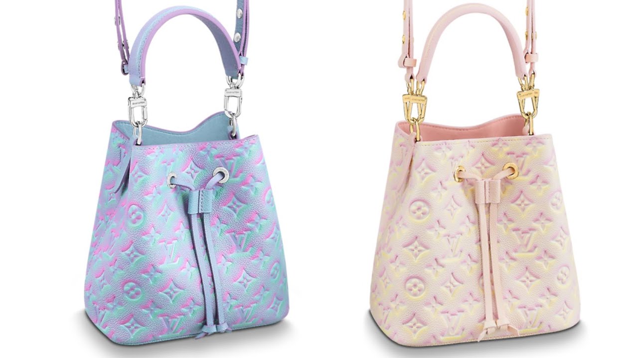 lv pink and blue bag