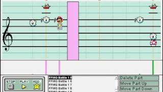 Final Fantasy Mystic Quest Battle Theme in Mario Paint Composer - FINAL version